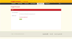 Desktop Screenshot of freightforward.courierpost.co.nz