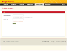Tablet Screenshot of freightforward.courierpost.co.nz