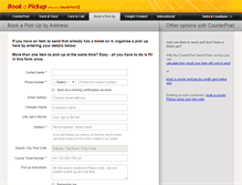 Tablet Screenshot of courierpickup.courierpost.co.nz